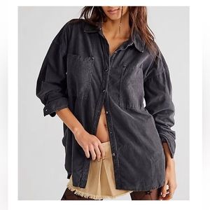 NWT We the Free Baby Cord Button down shirt jacket